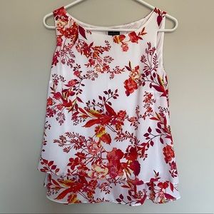 Worthington orange and yellow sleeveless blouse, Brand New, size large